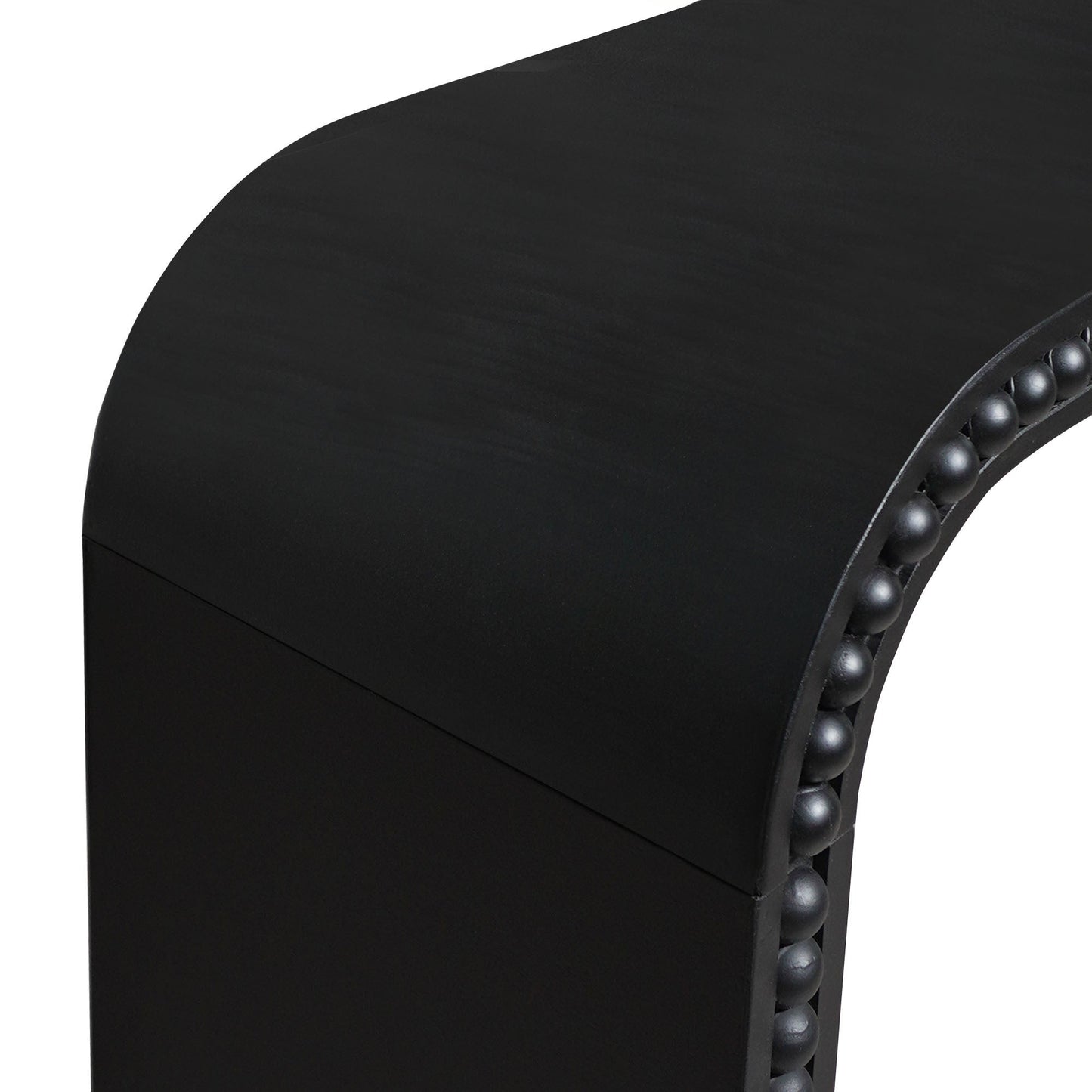 Black Wood Console Table, 59in Entryway Table