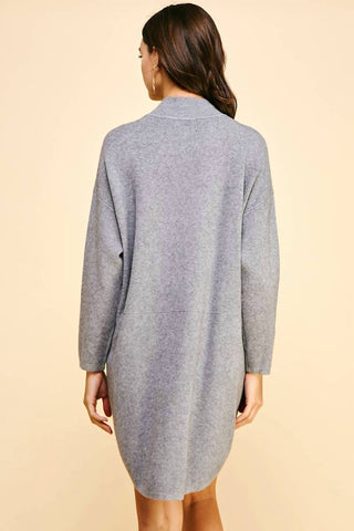Pinch - Cozy Mock Neck Sweater Dress