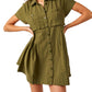 Free People - Ronnie Poplin Mini Dress