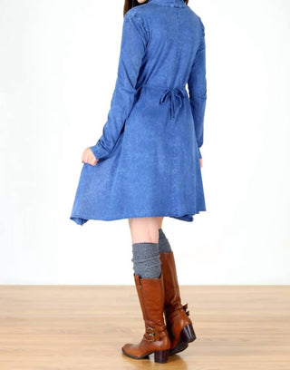 Tough Luv - Long Sleeve Grecian Goddess Pocket Dress