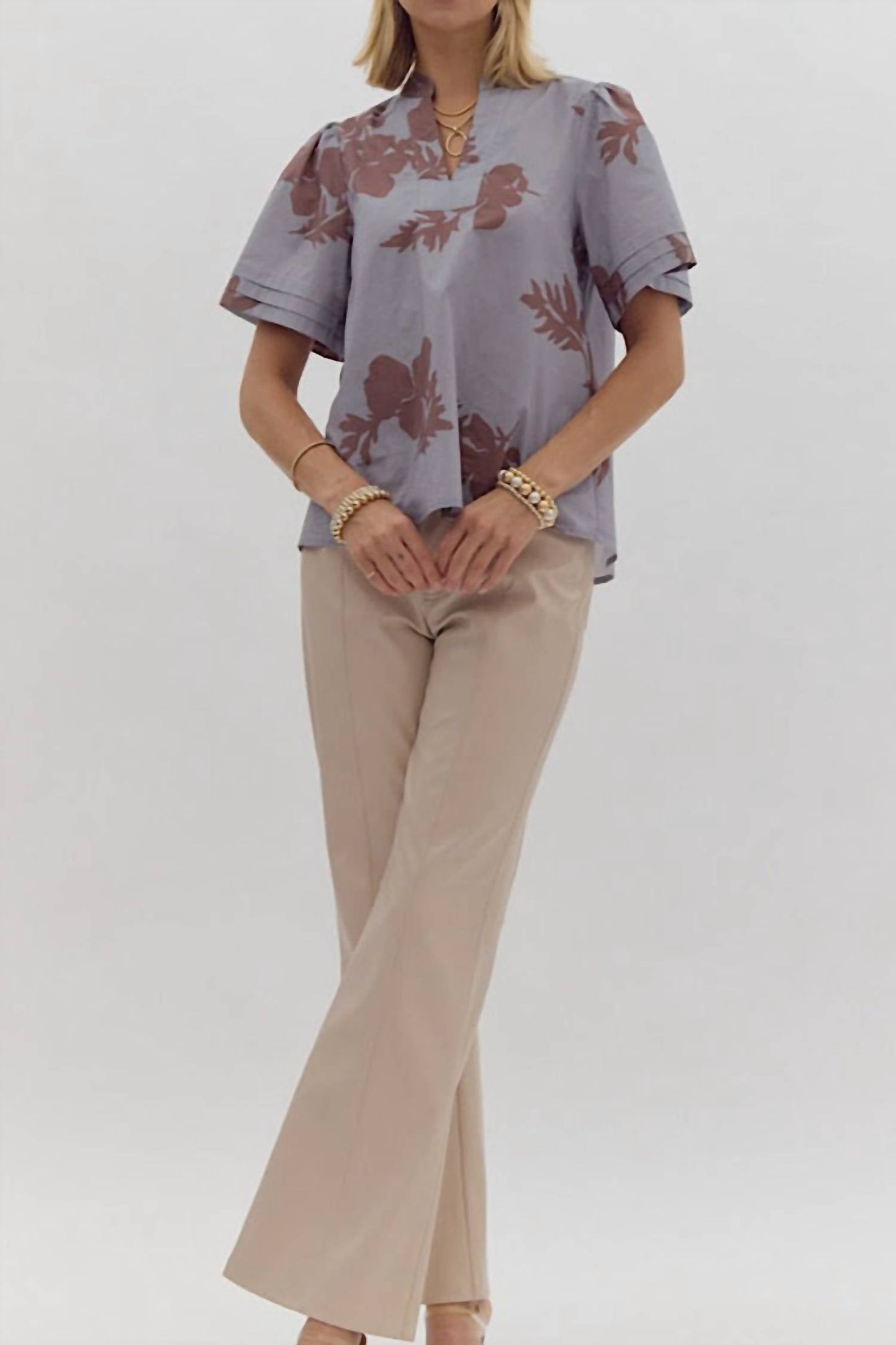 Entro - Flutter Sleeve Top