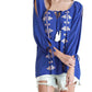 Entro - Embroidered Tassel Tie Top