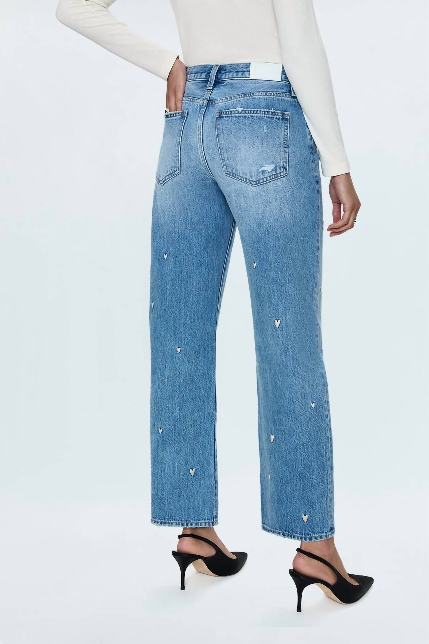 Pistola - Lexi Mid Rise Bowed Straight Jean
