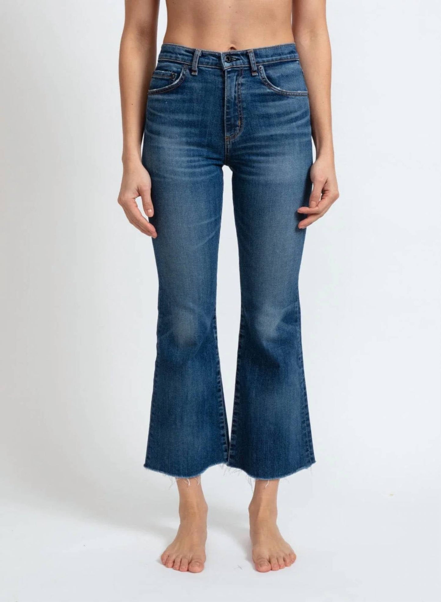 Askk Ny - Geek Slim Cropped Flare Jeans