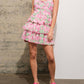 Blue B - Eyelet Floral Tiered Mini Dress