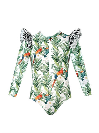 Lia Sahara - Girl's Zipper Long Sleeve One Piece