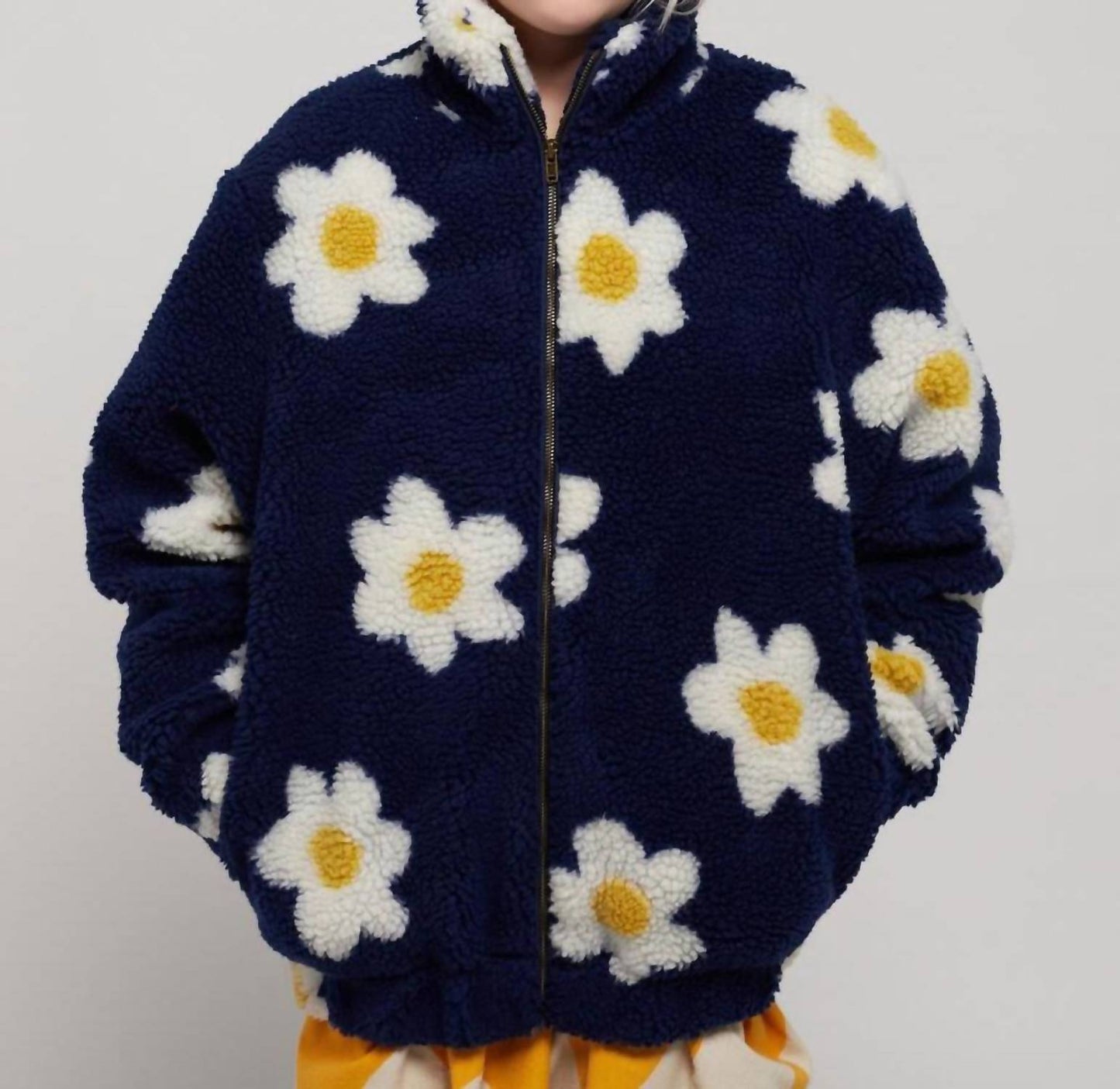 Bobo Choses - Girl's Flower Fleece Coat