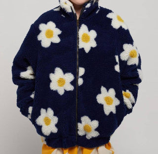 Bobo Choses - Girl's Flower Fleece Coat