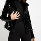 Joseph Ribkoff - Faux Fur Accent Moto Jacket