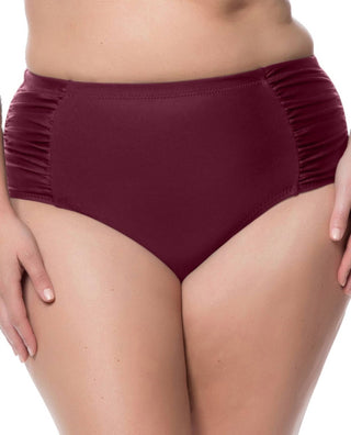 Jessica Simpson - Plus Size Shirred High Waisted Bikini Bottom