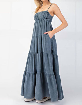 Easel - Mineral Wash Maxi Dress