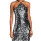 Steve Madden - Angel Sequin Halter Neck Mini Dress