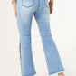 Coco + Carmen - OMG Flare jeans with rhinestone fringe