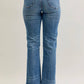 Judy Blue - Mid Rise Slim Straight Rigid Magic Button-fly Jeans