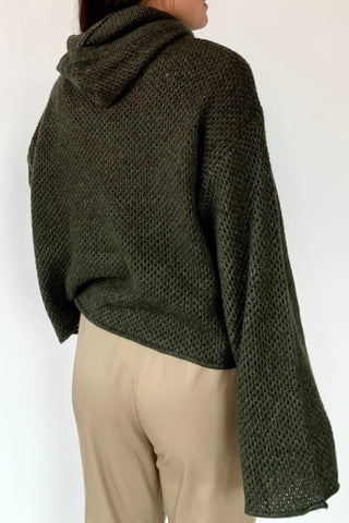 124 Voltaire - Cozy At Home Knit Hoodie