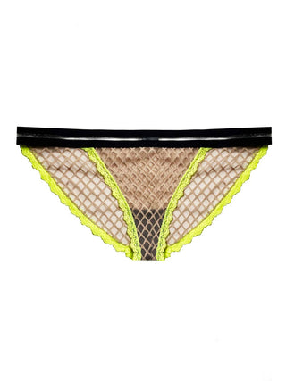 Titov - Women's Natasha Mesh Brief With Neon Trim