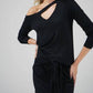 Lna - Klane Long Sleeve Ribbed Top