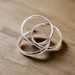 Trinity Silver Linked Ring Set - Elegance Redefined