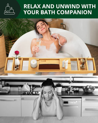 Bathtub Caddy Tray, Natural