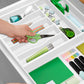 Basic Silverware Drawer Organizer, White