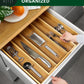 Utensil Drawer Organizer, Natural (5 Slots)