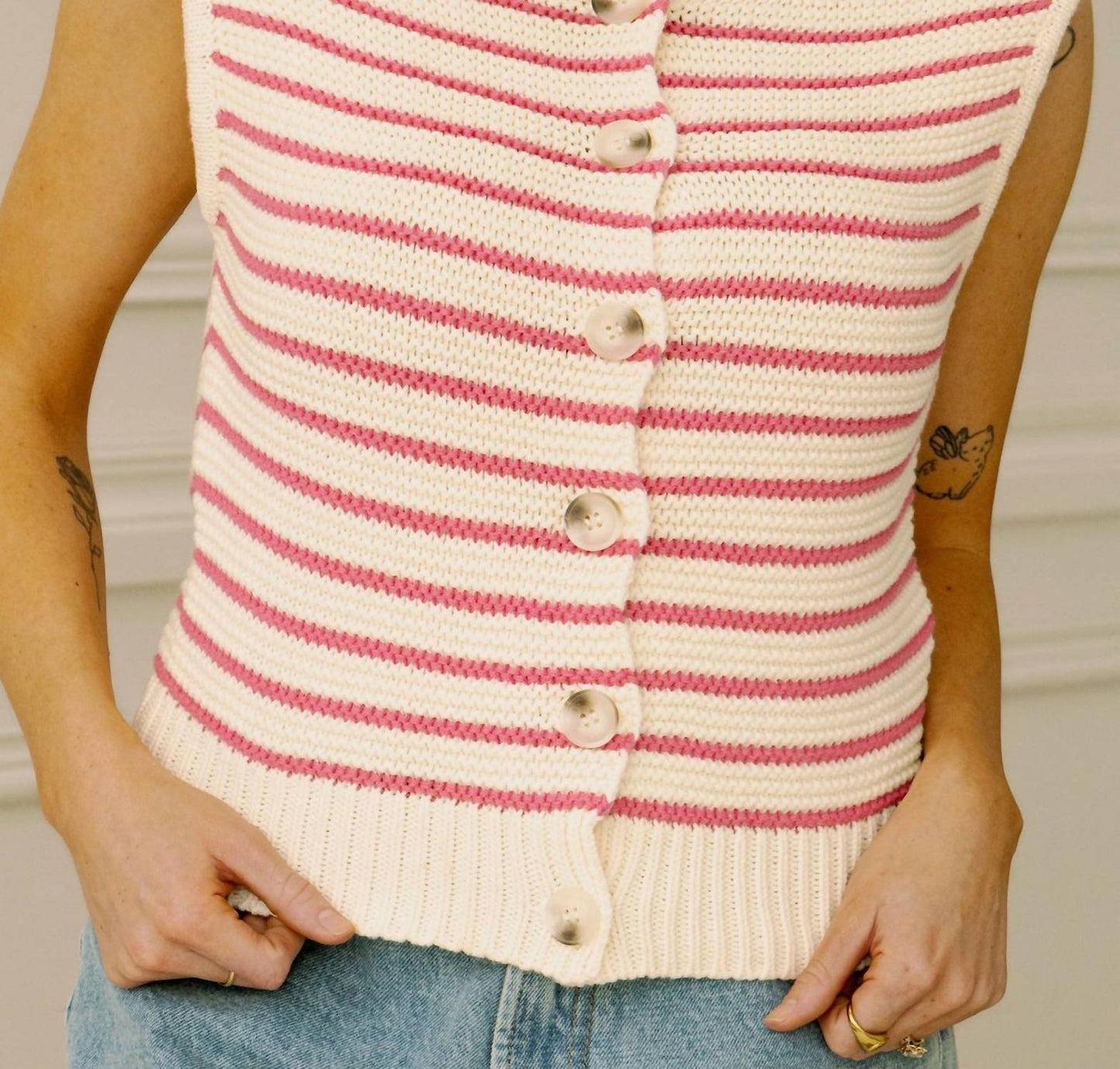 Dra Los Angeles - Ama Stripe Sweater Top