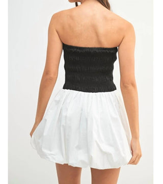 Mable - Strapless Smocked Mini Dress