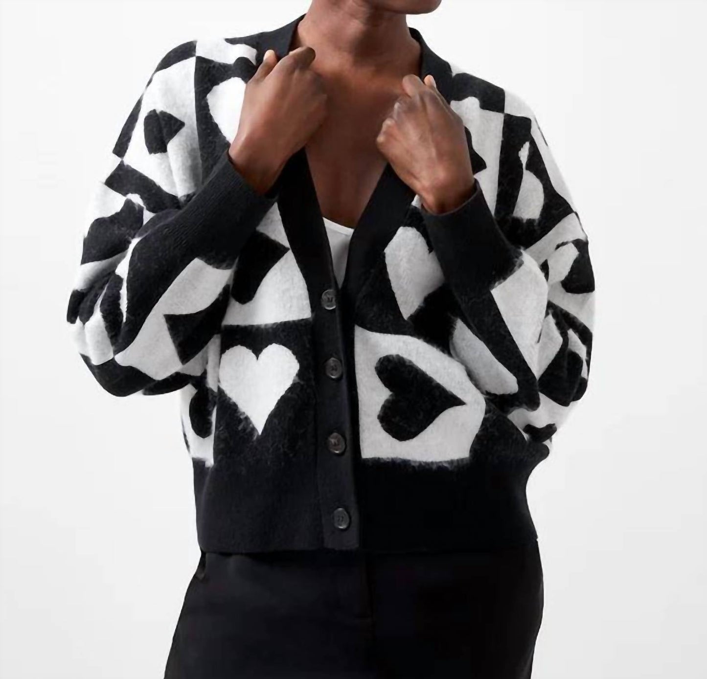 French Connection - Women's Julianna Hearts Cardigan