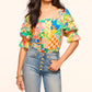 Ramy Brook - Lula Printed Cotton Off-the-shoulder Blouse