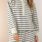 La Society - Striped Long Sleeve Pullover & Shorts Set