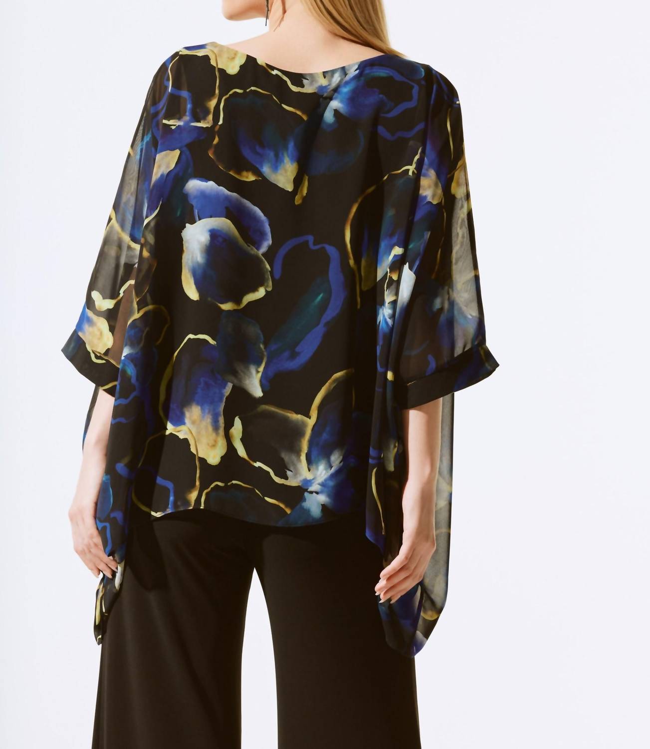 Joseph Ribkoff - Floral Chiffon Poncho Top