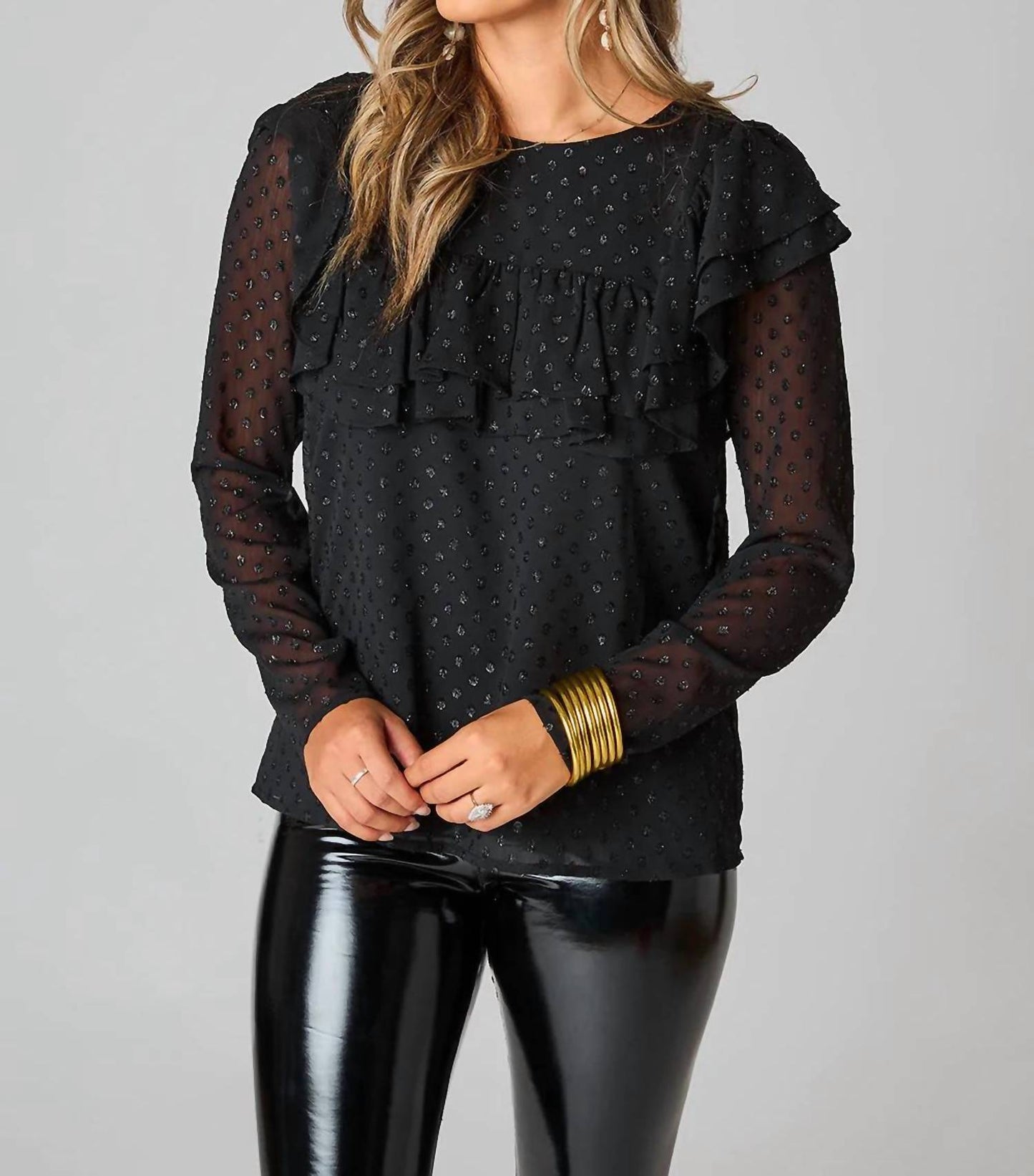 Buddylove - Prairie Ruffle Long Sleeve Top