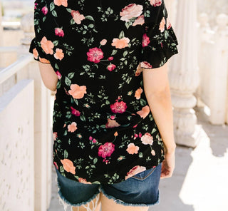 Ninexis - Nighttime Blooms Blouse