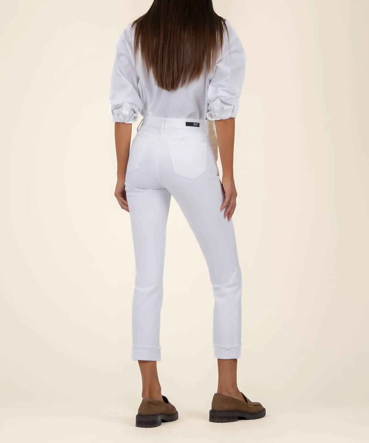 Kut From The Kloth - Amy Mid Rise Crop Straight Leg Pants