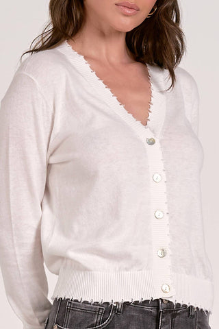 Elan - Distressed Edge Cardigan