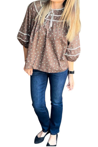 Entro - Bow Print Blouse