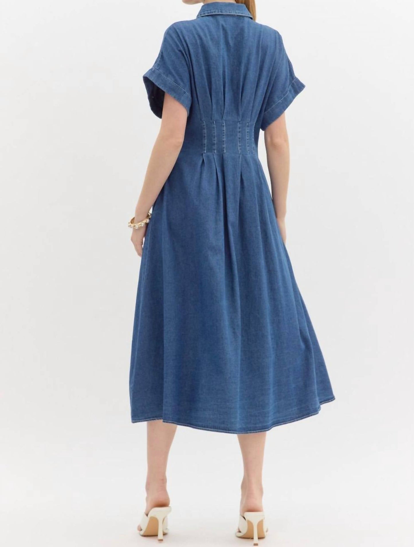 Entro - Pleated Maxi Dress
