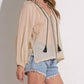 Elan - Long Sleeve Peasant Blouse