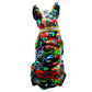 Interior Illusions - Painted Standing Flower French Bulldog w/Necklace - 11" tall - Interior Illusions Plus