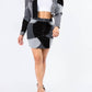 American Bazi - Trendy Cropped Denim Jacket With Puff Sleeves