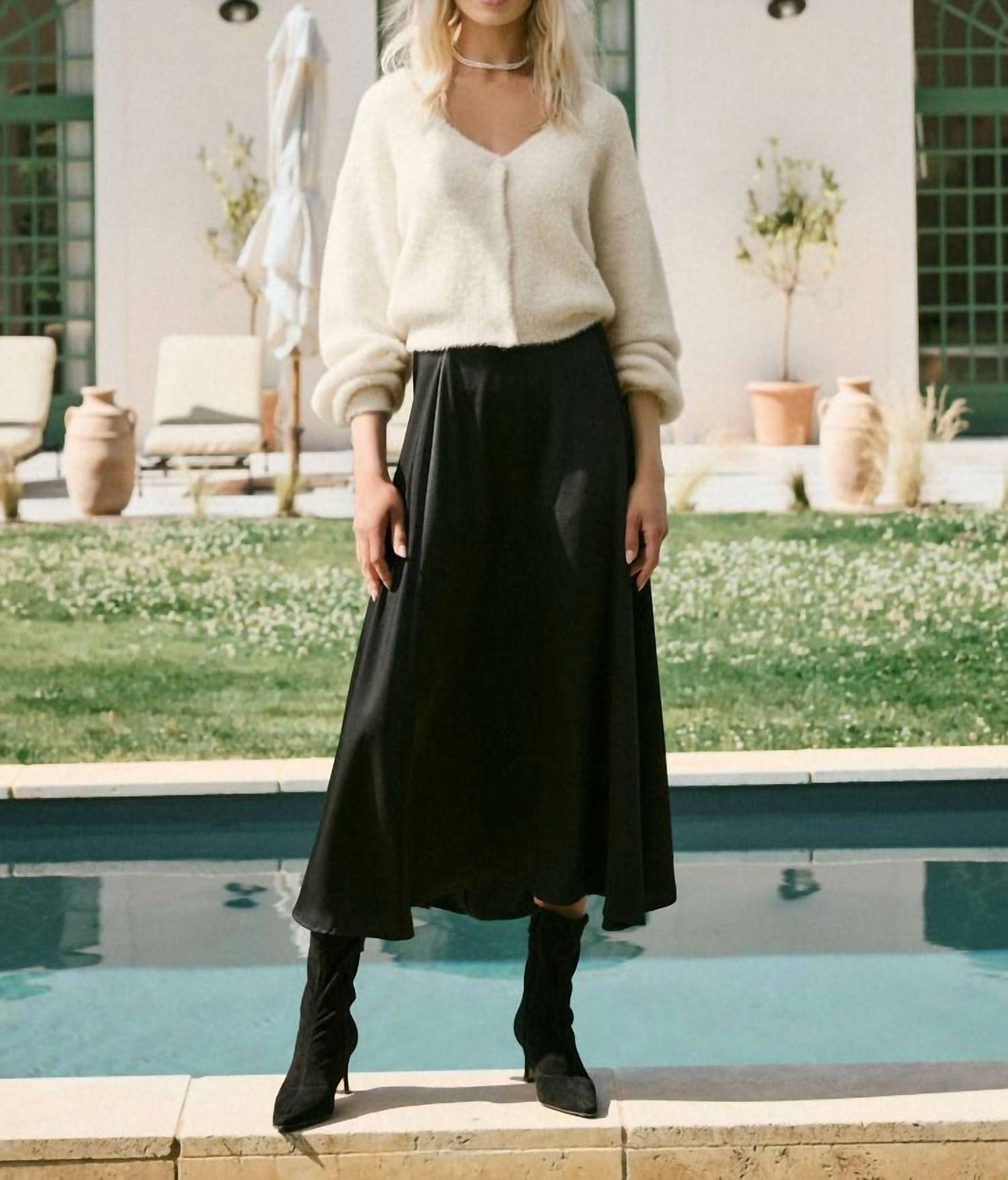 Z Supply - Northpointe Satin Midi Skirt