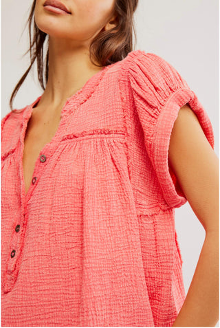 Free People - Horizons Double Cloth Top