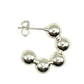 Jagged Halo Jewelry - Women's Orbit Bead Hoop Earrings
