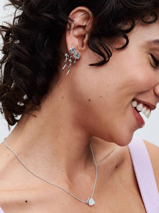 Pandora - Women's Rose In Bloom Stud Earrings