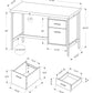 Computer Desk For Home Office, Left or Right Setup, With Storage Drawers
