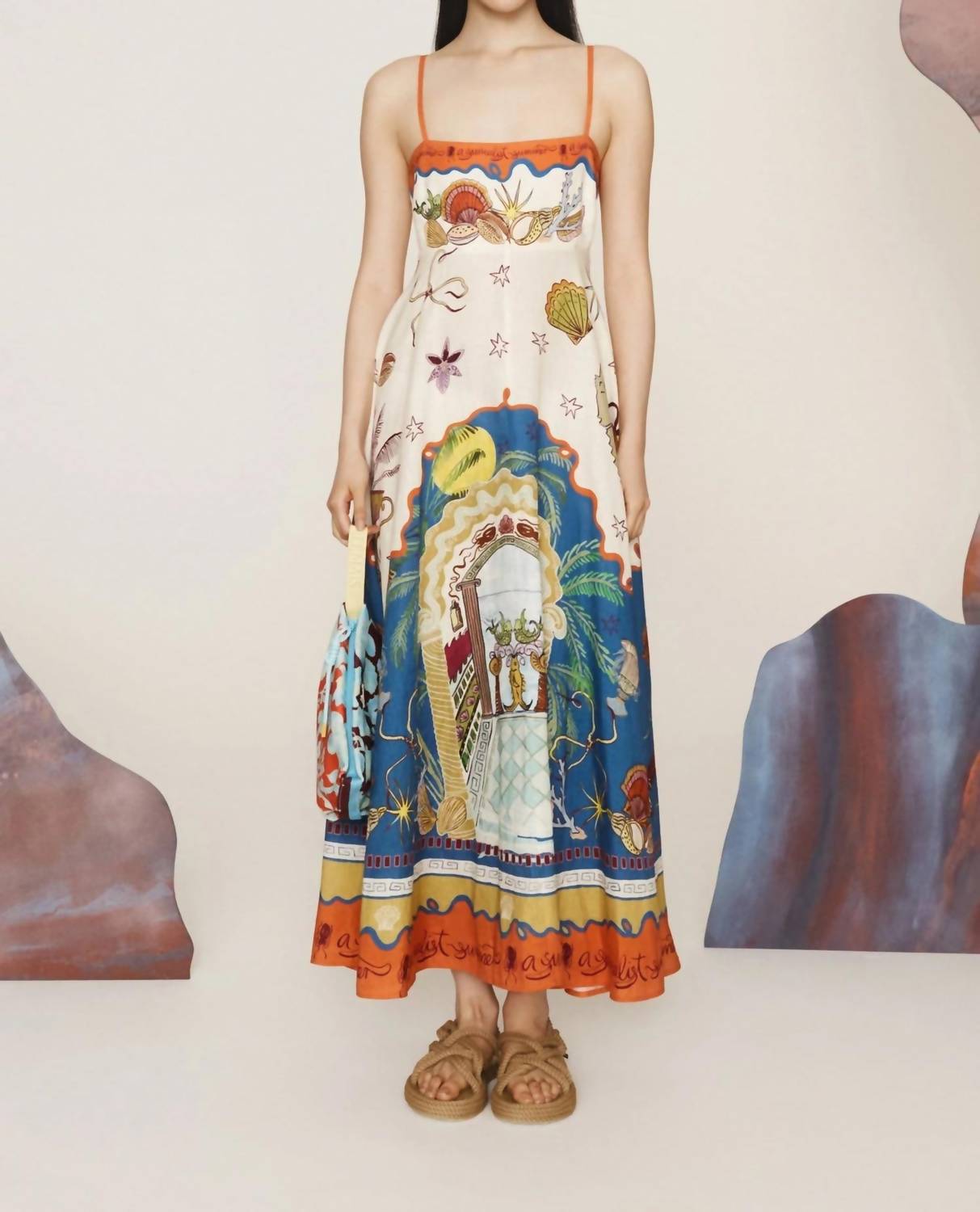 Alemais - Surrealist Summer Sundress