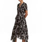 H&M - Layered Floral Print Chiffon Dress