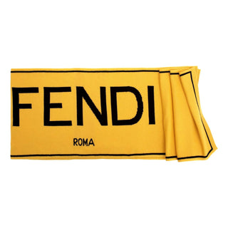 Fendi - Women's Roma Knitted Wool & Cashmere Logo Scarf