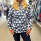 Lulu-B - Bahama Print Half Zip Pullover