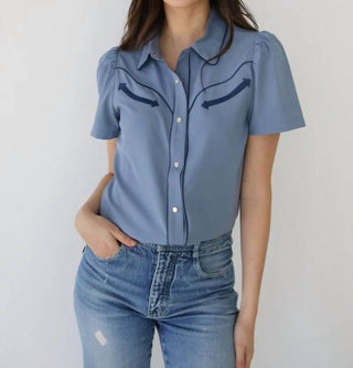 Crazy Consuela - Pearl Snap Blouse